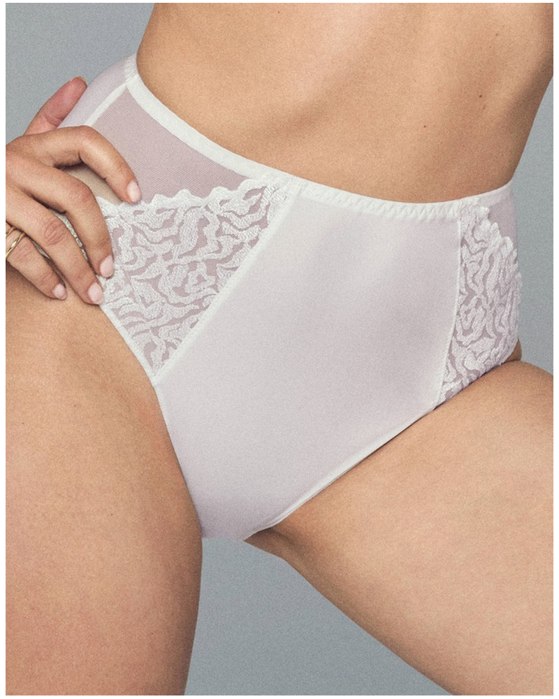 Culotte taille haute Louisa Bracq Electric Waves (Nacre)