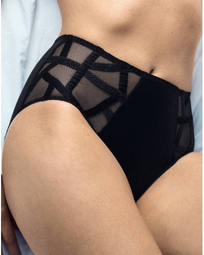 High waist knickers Louisa Bracq Série (Black)