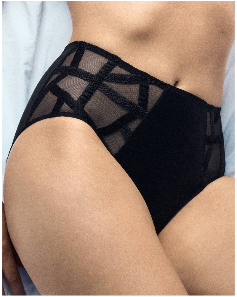 High waist knickers Louisa Bracq Série (Black)