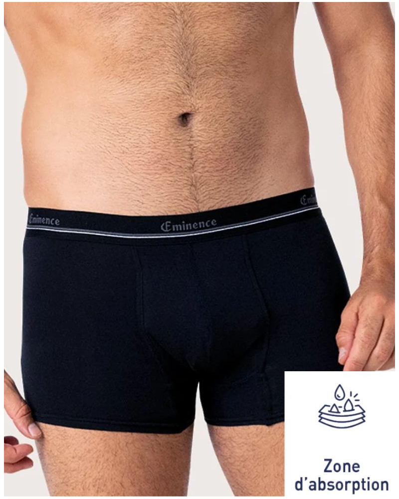 Boxer pour fuite urinaire Eminence Tech + (Noir)