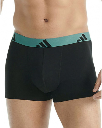 Pack of 3 boxers Adidas Active Flex Coton (Bleu/Vert/Noir)