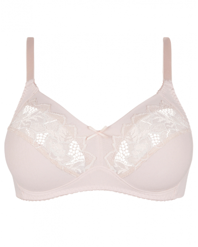 Sujetador sin aros Coton Plus Sans Complexe Coton d'arum (Rose pivoine d'argent)