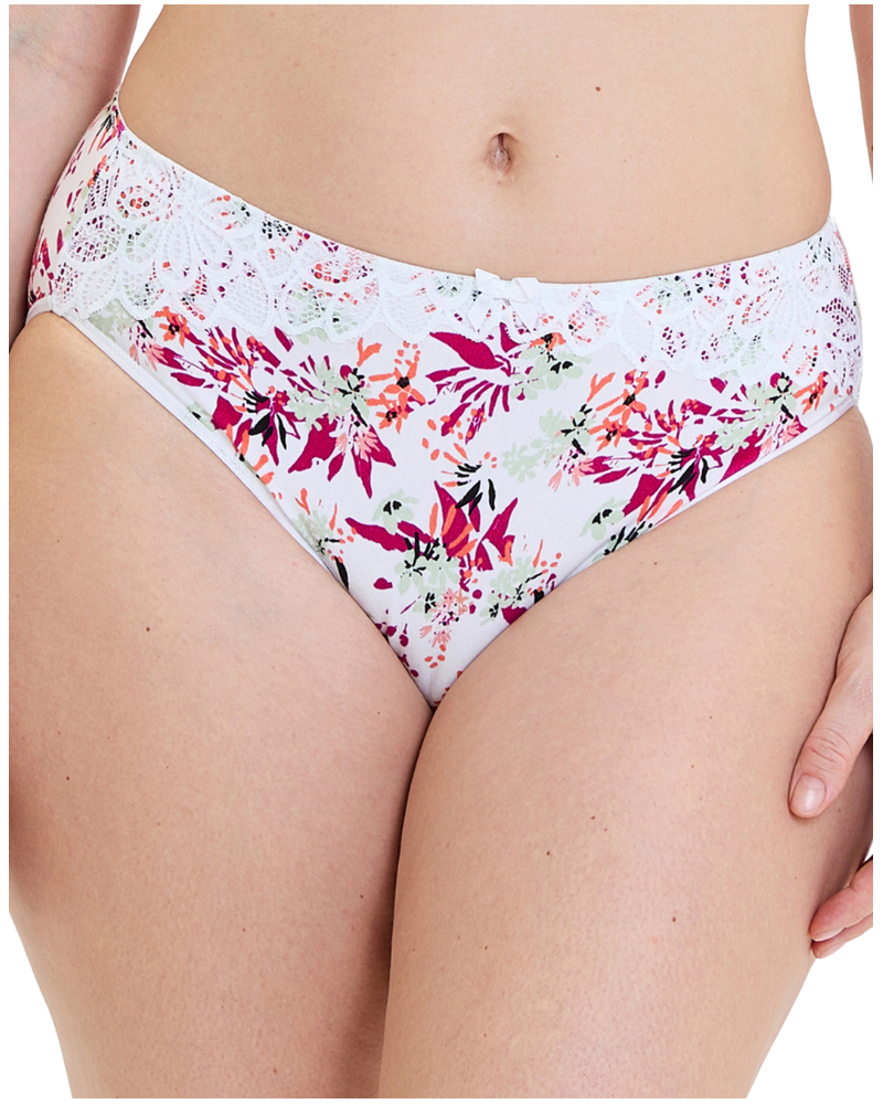 Slip en coton bio Sans Complexe Flora (Bouquets Clairs)