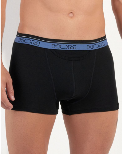 Set of 2 cotton boxers HOM Tiago (Black)