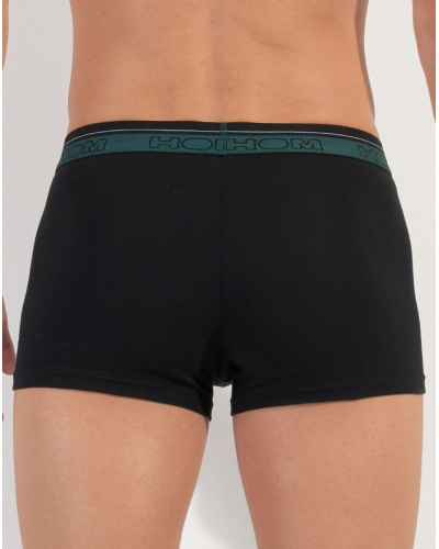 Set of 2 cotton boxers HOM Tiago (Black)