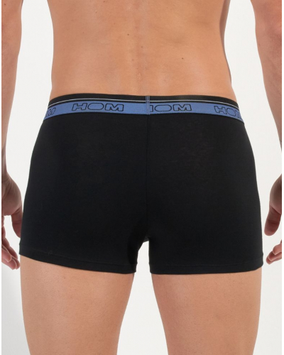 Set of 2 cotton boxers HOM Tiago (Black)