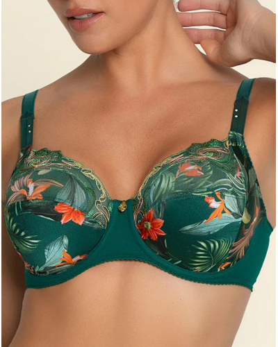 Wellness underwired bra Lise Charmel Tropique en Fleurs (Nature Tropic)