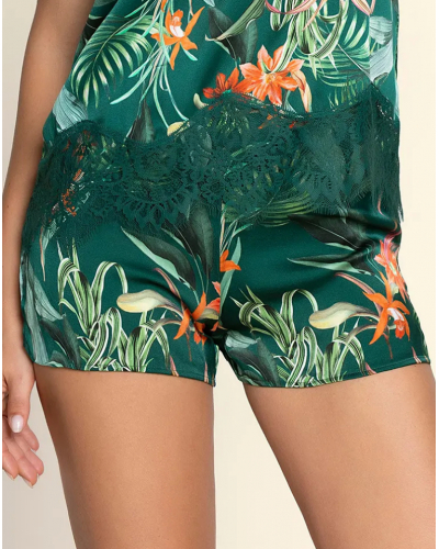 Pantalon corto de seda Lise Charmel Tropique en Fleurs (Nature Tropic)