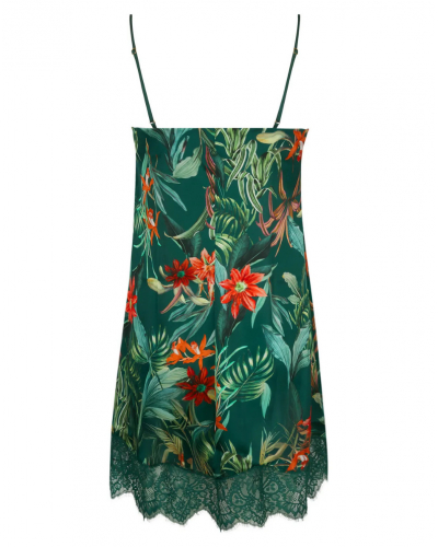 Silk nightdress Lise Charmel Tropique en Fleurs (Nature Tropic)