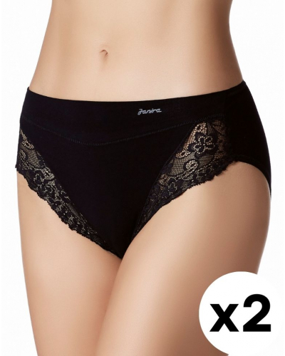 Cotton lace knickers Janira Esencial Lace (Set of 2)