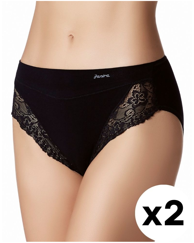 Culottes dentelle Coton Janira Esencial Lace (Lot de 2)