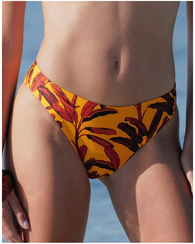 Slip de bain charme Antigel La Mélanésia (Jaune Banane)