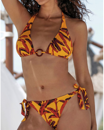 Triangle bath bra Antigel La Mélanésia (Jaune Banane)