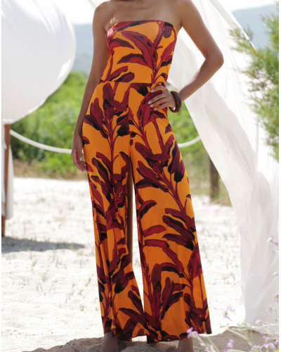 Traje pantalón de playa La Mélanésia (Jaune Banane)