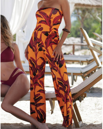 Traje pantalón de playa La Mélanésia (Jaune Banane)