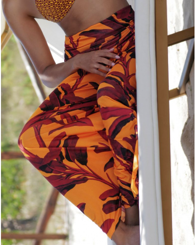 Traje pantalón de playa La Mélanésia (Jaune Banane)