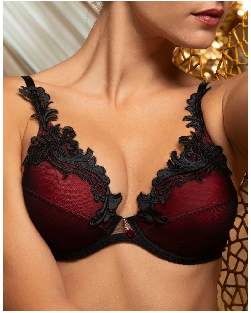 Sujetador glamuroso Lise Charmel Bellissime Inconnue (Ombre Rouge)