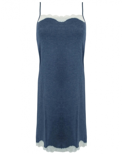 Camisón Tirantes Finos Antigel Simply Perfect (Bleu Chiné Nacre)