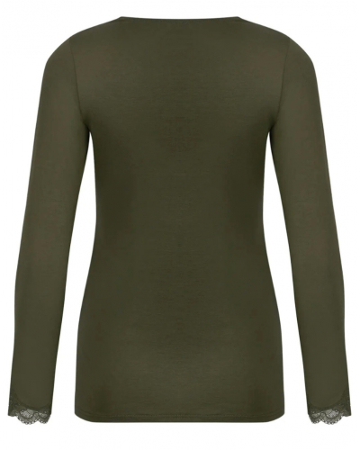 Camiseta mangas largas de interior cuello en V Antigel Simply Perfect (Eclat Aventure)