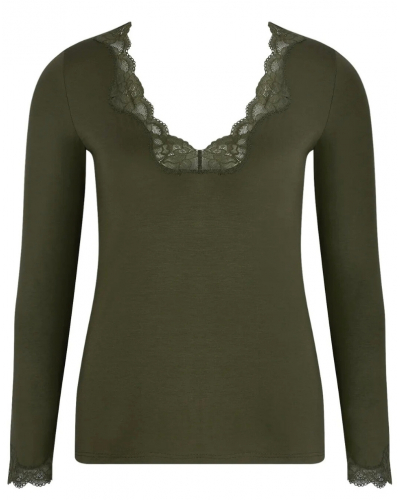 Camiseta mangas largas de interior cuello en V Antigel Simply Perfect (Eclat Aventure)