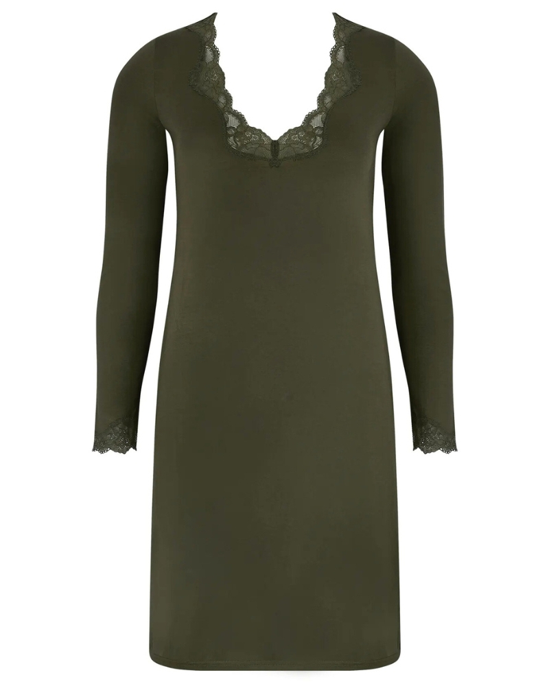 Nightdress long sleeves V-neck Antigel Simply Perfect (Eclat Aventure)