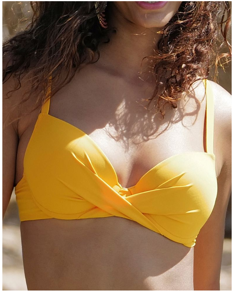 Soutien-gorge de bain coque Antigel La Chiquissima (Jaune Paille)