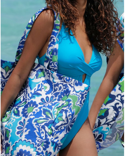 One-piece swimsuit Antigel La Chiquissima (Bleu Azur)