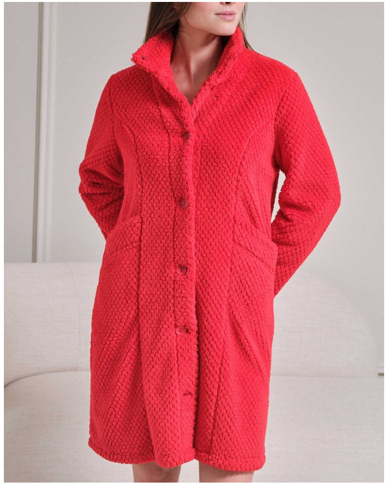 Robe de chambre polaire Massana (Rouge)
