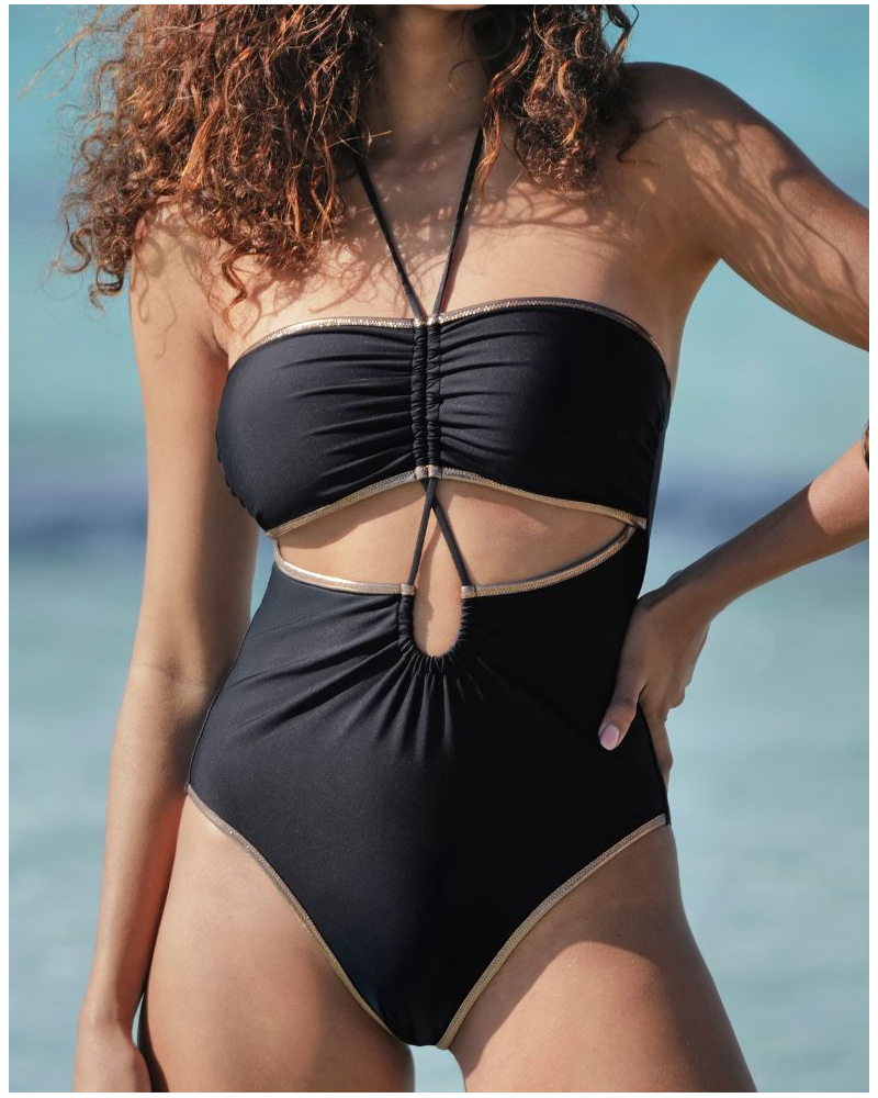 One-piece swimsuit Antigel La Smartissime (Noir Bronze)