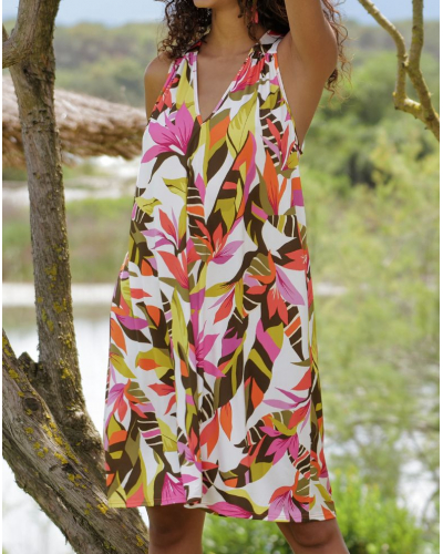 Vestido de playa Antigel La Radieuse (Blanc Canopée)