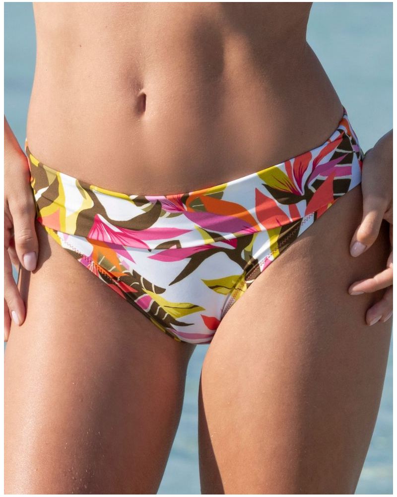 Slip de bain à revers Antigel La Radieuse (Blanc Canopée)