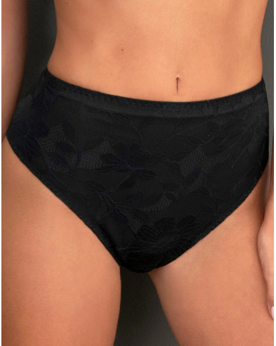 High waist brief Antigel Dentelle Rebelle (Black)