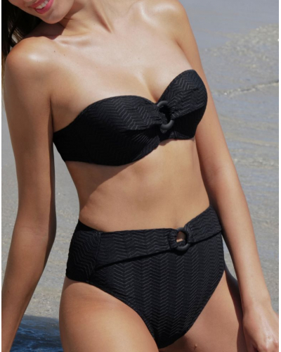 Bandeau de baño preformado Antigel La ZigZag (Negro)