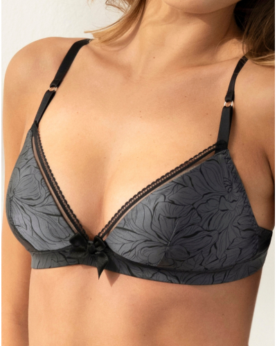 Soft triangle bra Antigel Bureau Secret (Gris Souris)