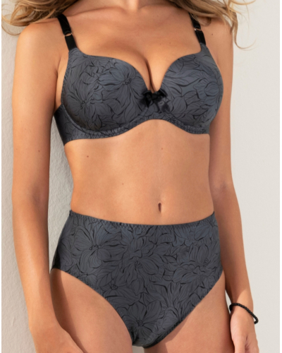 Wellness heart-shaped bra Antigel Bureau Secret (Gris Souris)