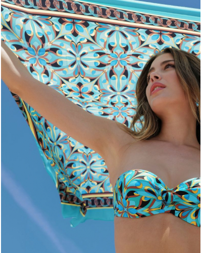 Paréo Antigel La Psychédélique (Bleu Vibrant)