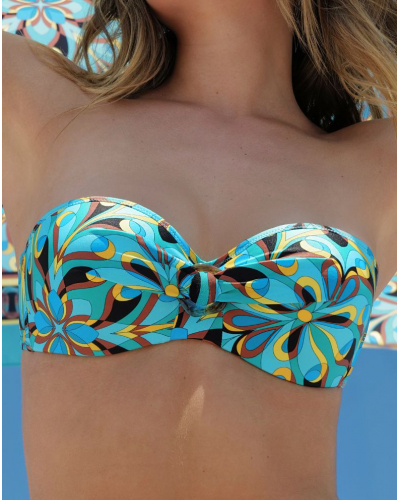 Bandeau de baño preformado Antigel La Psychédélique (Bleu Vibrant)