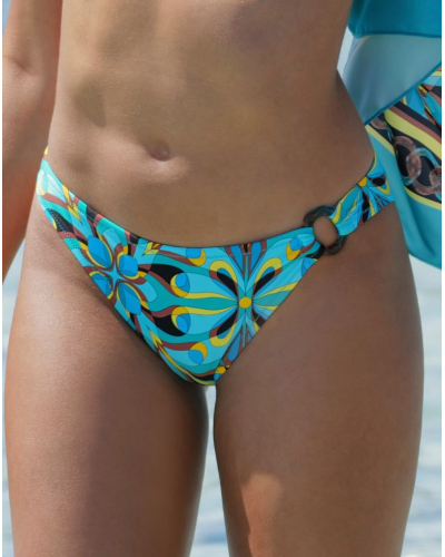 Seduction bath brief Antigel La Psychédélique (Bleu Vibrant)