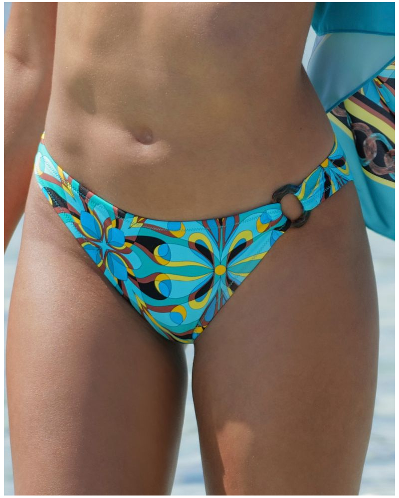 Calzoncillo de baño seducción Antigel La Psychédélique (Bleu Vibrant)