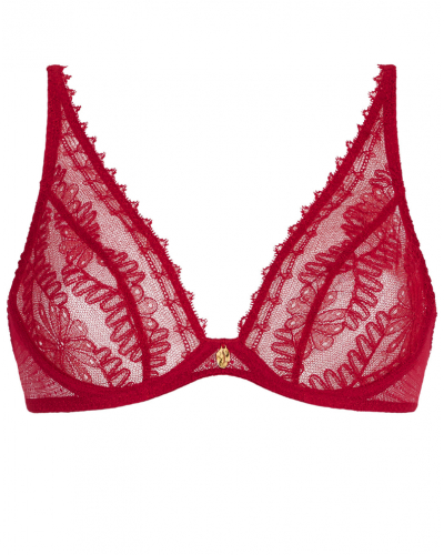 Sujetador triángulo ultra plunge Aubade Mystery Of Love (Cherry)