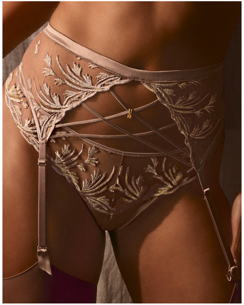 Porte jarretelles Aubade Cosmic Romance (Sand Rose)
