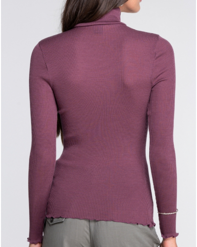 Pull col roulé laine et soie Oscalito 3438 (Agata)