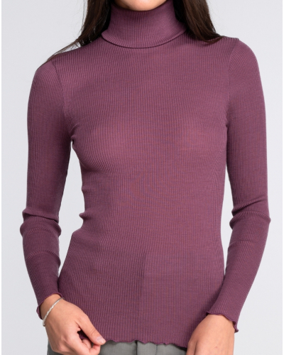 Pull col roulé laine et soie Oscalito 3438 (Agata)