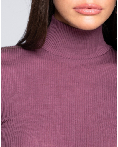 Pull col cheminée laine et soie Oscalito 3429 (Agata)