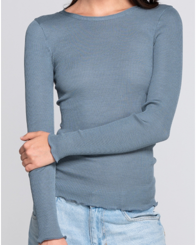 Round Collar Top wool and silk Oscalito 3446R (Zucchero)