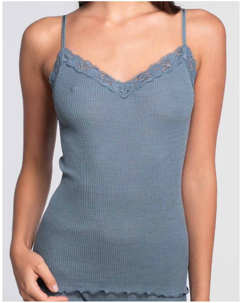 Tank top wool and silk Oscalito lace leavers 3408 (Zucchero)