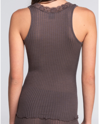 Camiseta de tirantes  lana y seda Leavers Oscalito 7648 (Taupe)