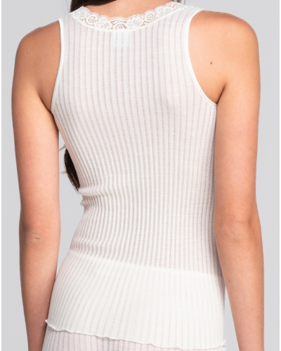 Camiseta de tirantes  lana y seda Leavers Oscalito 7648 (Champagne)