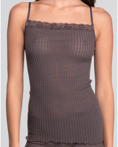 Top wool and silk Leavers Oscalito 7646 (Taupe)