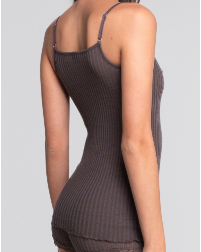 Top laine et soie Leavers Oscalito 7646 (Taupe)